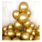 Chrome Gold Balloons 12inch