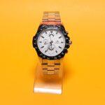 Chronograph Dial Strap Metal Analog Watch For Men