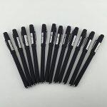 Comix Black Gel Pen GP372/ Full Black Body Pen for Brand Promotion (A Packet of 12 Pens)