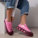 Converse X Miley Cyrus Chuck Taylor All Star Pink Platform for Women 563718C