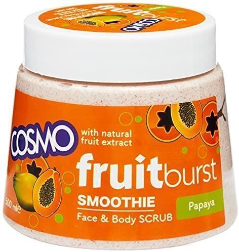Cosmo Fruit Burst Smoothie Face & Body Scrub - Papaya (Made in Dubai)