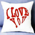 Couple I Love You Design Printed Valentine Special Gift Cushion For Couple Boyfriend Girlfriend Husband Wife Partner Gift For Couple