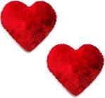Cute Soft Red Heart Pillow 8 inch Stuffed Playing Pillow Plush Toys Birthday Valentines Day Anniversary Gift