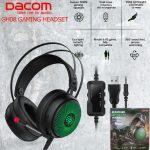 Dacom GH08 Gaming Headphone 3.5mm Wired Game Headset with LED Light HD Mic Stereo Sound for PC Computer Phones Laptop PS4 X-BOX
