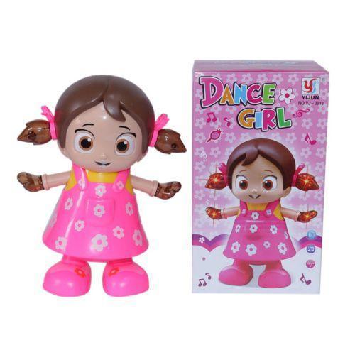 Dancing Girl Toy With 3D Lights And Music