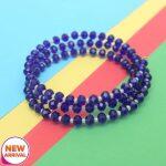 Round Design Triple Row Crystal Bracelet For Women