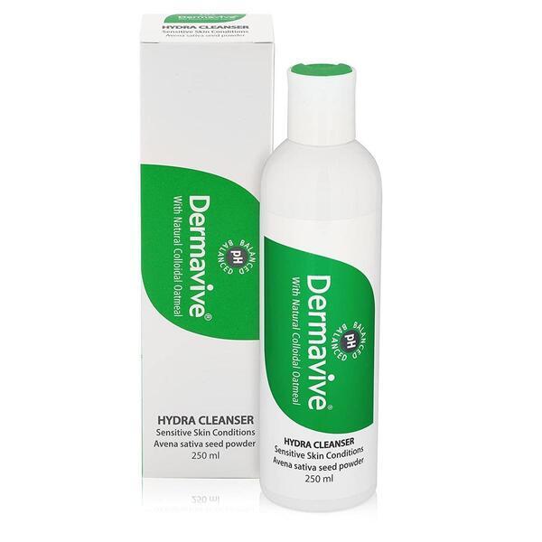 Dermavive Hydra Cleanser, With Natural Colloidal Oatmeal, All Skin Types Including Sensitive Skin Conditions
