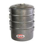 Diamond Textured 3 Tier Momo Steamer