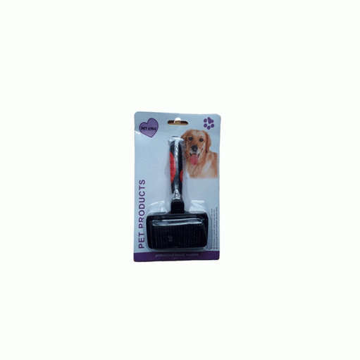 Dog Brush With Release Press - S