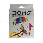 Doms 12 Colour Pencils With Sharpner & Extender Inside