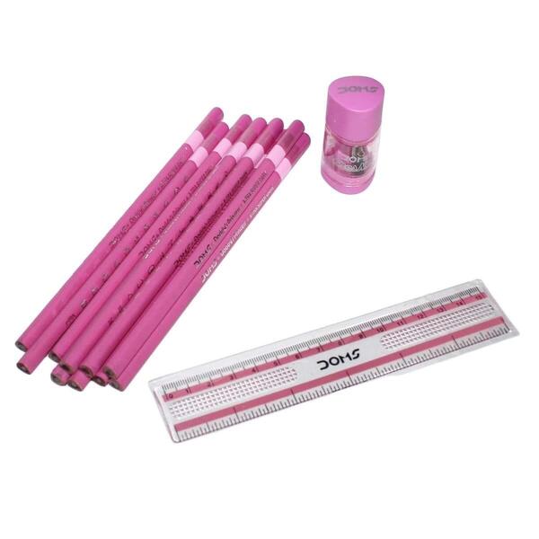 DOMS Daddy's Pencil With 1 Eraser & 1 Scale