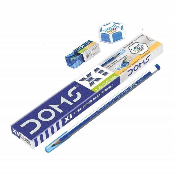 Doms X1 Super Dark Pencil x 3 Packets