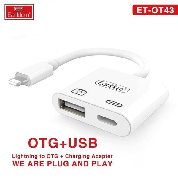 Earldom OT43 Lightning to OTG Plus Charging Adapter