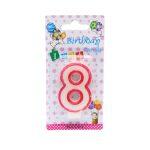 Eight Birthday Candle