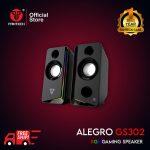 Fantech GS302 ALEGRO RGB Gaming Speaker Dual Connection BT/3.5MM Audio Jack For PC Laptop Mobile Phone