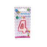 Four Birthday Candle