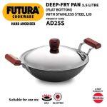 Futura 2.5 Litre, Hard Anodised Deep-Fry Pan With Lid (AD25S)
