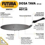 Futura 28CM Diameter Non-Stick Dosa Tava (NDT28)