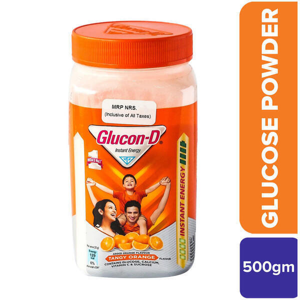 Glucon-D Orange Jar 500G Ad