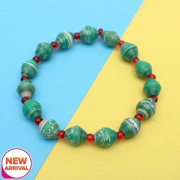 Round Design Recycled Bracelet For Women