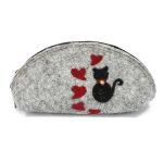 Cat Embroidered Purse For Women (Fair Trade Product)