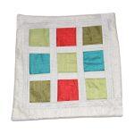 Fibre Multi Color Square Design Washable Cushion Cover 16*16 Inches