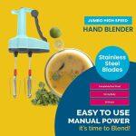 Hand Blender Jumbo S.S Rod Daal Milkshake Lassi Egg Beater Power Free Manual Blender