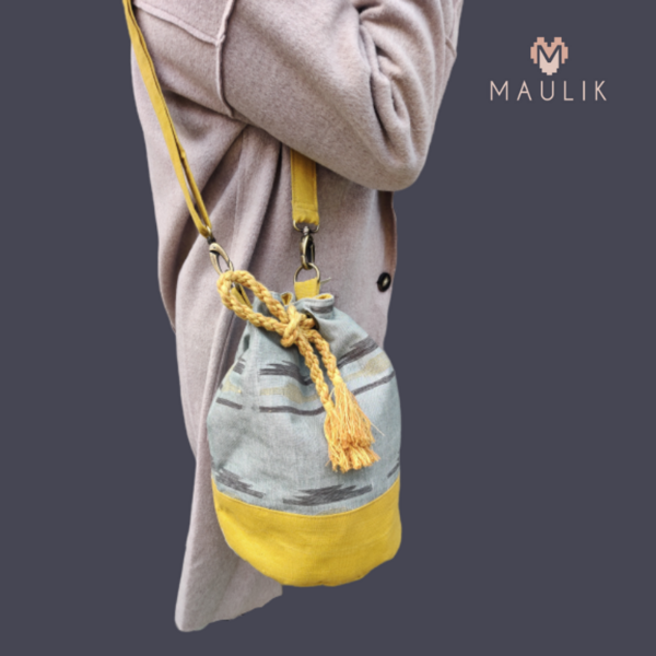 Handloom Cotton Rucksack Bag