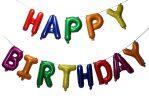 Happy Birthday Letters Foil Balloons Letters)