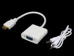 Hdmi To VGA With Audio Hd Video Cable Converter Adapter