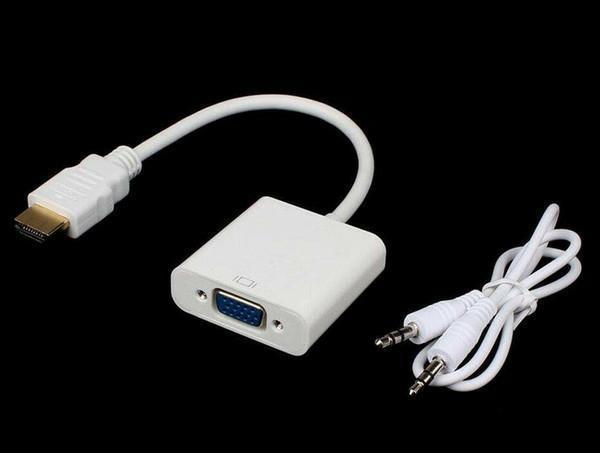 Hdmi To VGA With Audio Hd Video Cable Converter Adapter