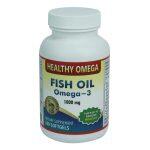 Healthy Omega Fish Oil – Manufactured In Usa – Omega-3 , 1000 Mg , 100 Soft-Gels