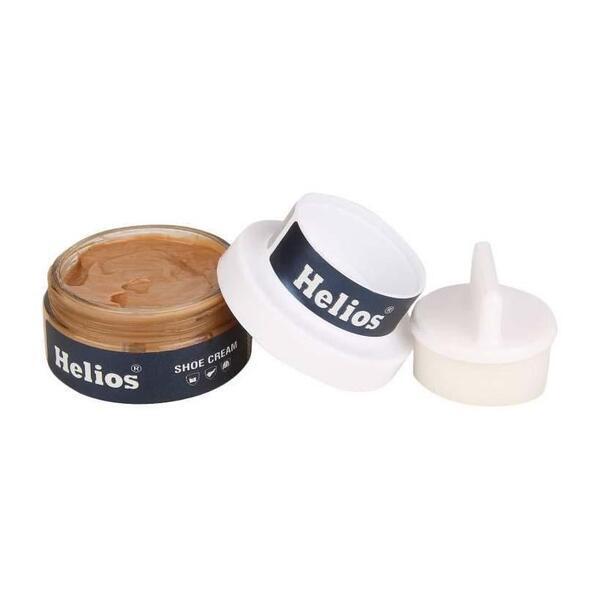 Helios Light Brown Leather Shoe Cream (With Applicator)