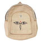 Hemp Backpack Lord Buddha Eye Print For Men