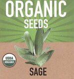 Herb Seeds- Organic Sage Seeds – Easy Grow For Kitchen And Garden Herb Seeds