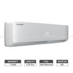 Hisense AS-09HR4SYDTQ, 0.75 Ton On-Off Split Type 9000 Btu Air Conditioner