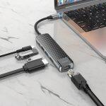 Hoco Type-C Hub HB23 Easy View HDMI + USB3.0 + USB2.0 + RJ45 + PD