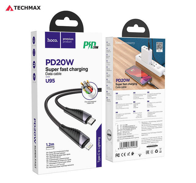 HOCO U95 USB Type-C to Type-C PD 60W Data Cable Fast Charging