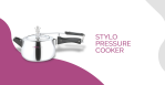 Homeglory PC-103 Stylo 3ltrs Almuinium Pressure Cooker