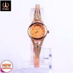 Image Color Fancy Ladies Watches- Stoned Chain (Rose Gold)