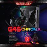 Imperion HS-G45 CHROMA Gaming Headset, Gaming Professional Headphone With Omnidirectional Microphone, Over-Ear Headsets with LED lighting & Microphone
