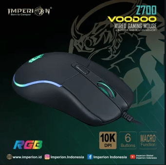 Imperion Z700 Voodoo 6 Buttons With 10000DPI RGB Gaming Mouse