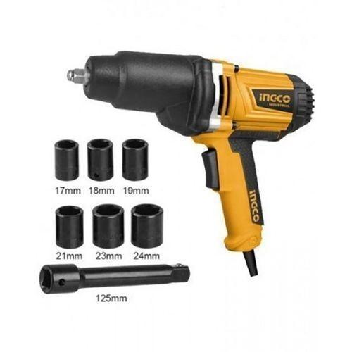 Ingco Powertools And Handtools 1050W Hex Impact Wrench With Sockets (17, 18, 19, 21, 23, 24 mm) and 125 MM Adaptor