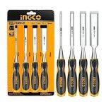 INGCO Wood Chisel Cr-V Chisel Set Heavy Duty