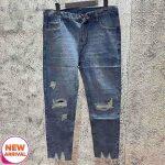V22 Ankle Lenght Light Blue Jeans Pant For Men