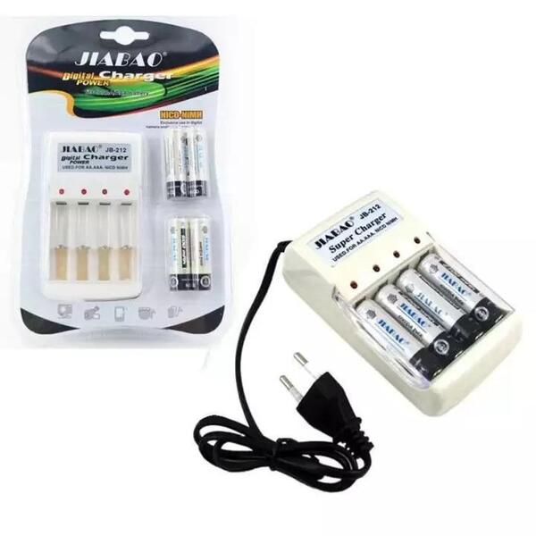 Jiabao Jb-212 Led Charger Aa And Aaa With Rechargeable Battery