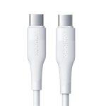 Joyroom USB Type C – USB Type C cable Power Delivery 60W 3A 0.25m white (S-02530M3 White)