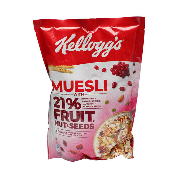Kelloggs Muesli With 21% Fruit Nut & Seeds