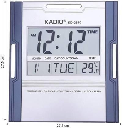 Khopo New Kadio-3810 Clock Multi-functional Digital Electronic Clock Digital Wall Clock With Calendar, Temperature, Alarm Clock