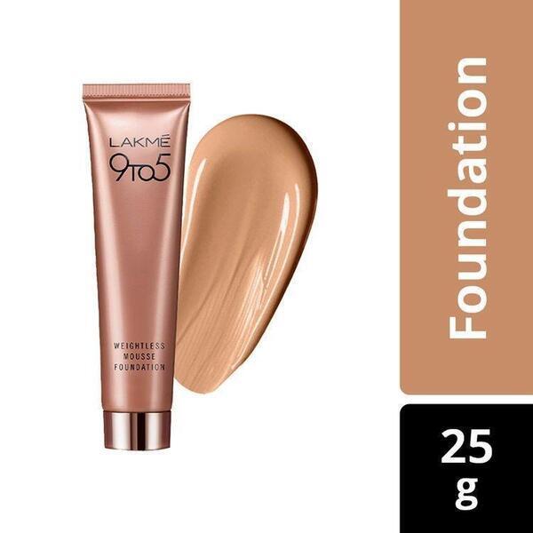 Lakme 9 to 5 Weightless Mousse Foundation - Rose Ivory (25g)